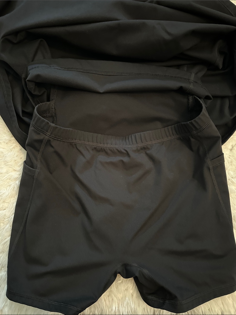 HALARA Black Mini Dress with Crossback Straps - Picture 3 of 3